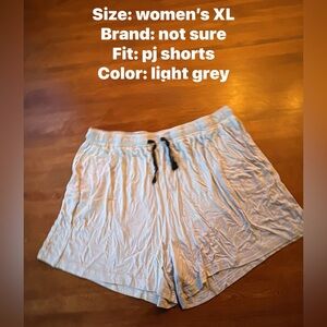 Women's Light Gray Athletic Shorts